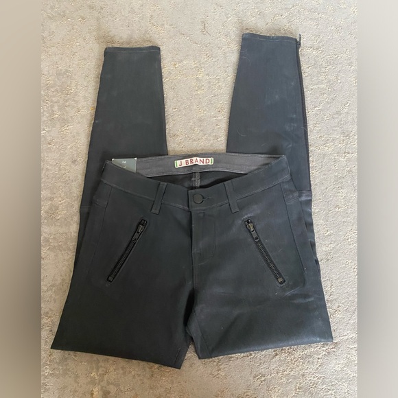 J BRAND 100% lamb leather skinny pants size 24. With zippers - Picture 5 of 11